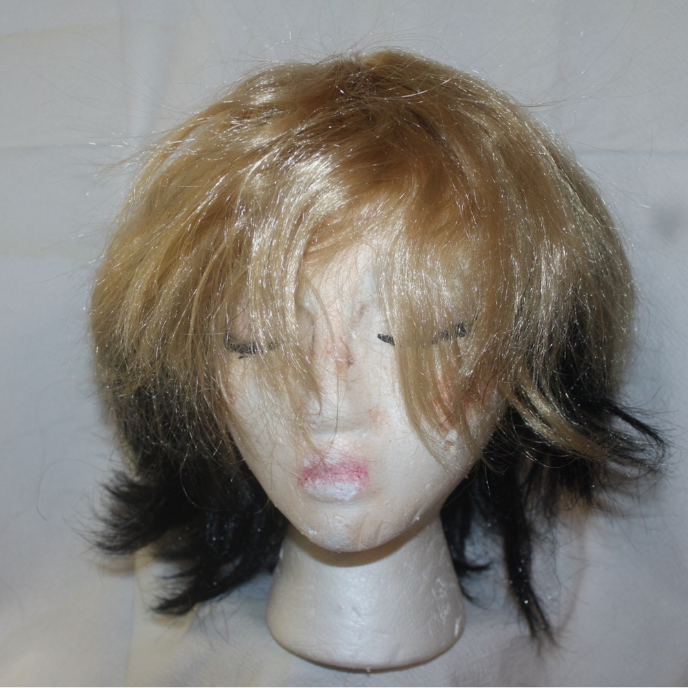 Stylish Blonde and Black Women's Wig